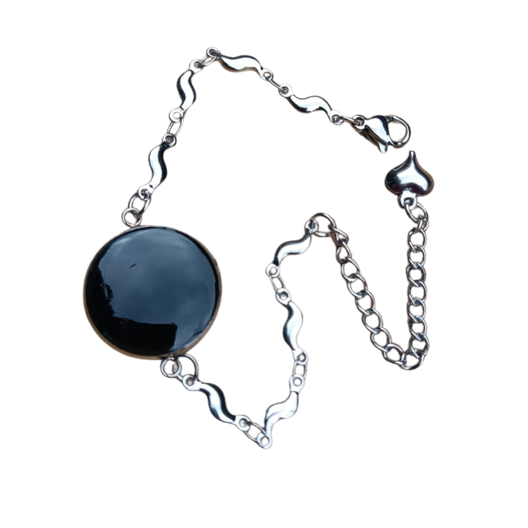 SHUNGITE BRACELET Stylish Eye catching, Energy Wellness Boost - Image 5