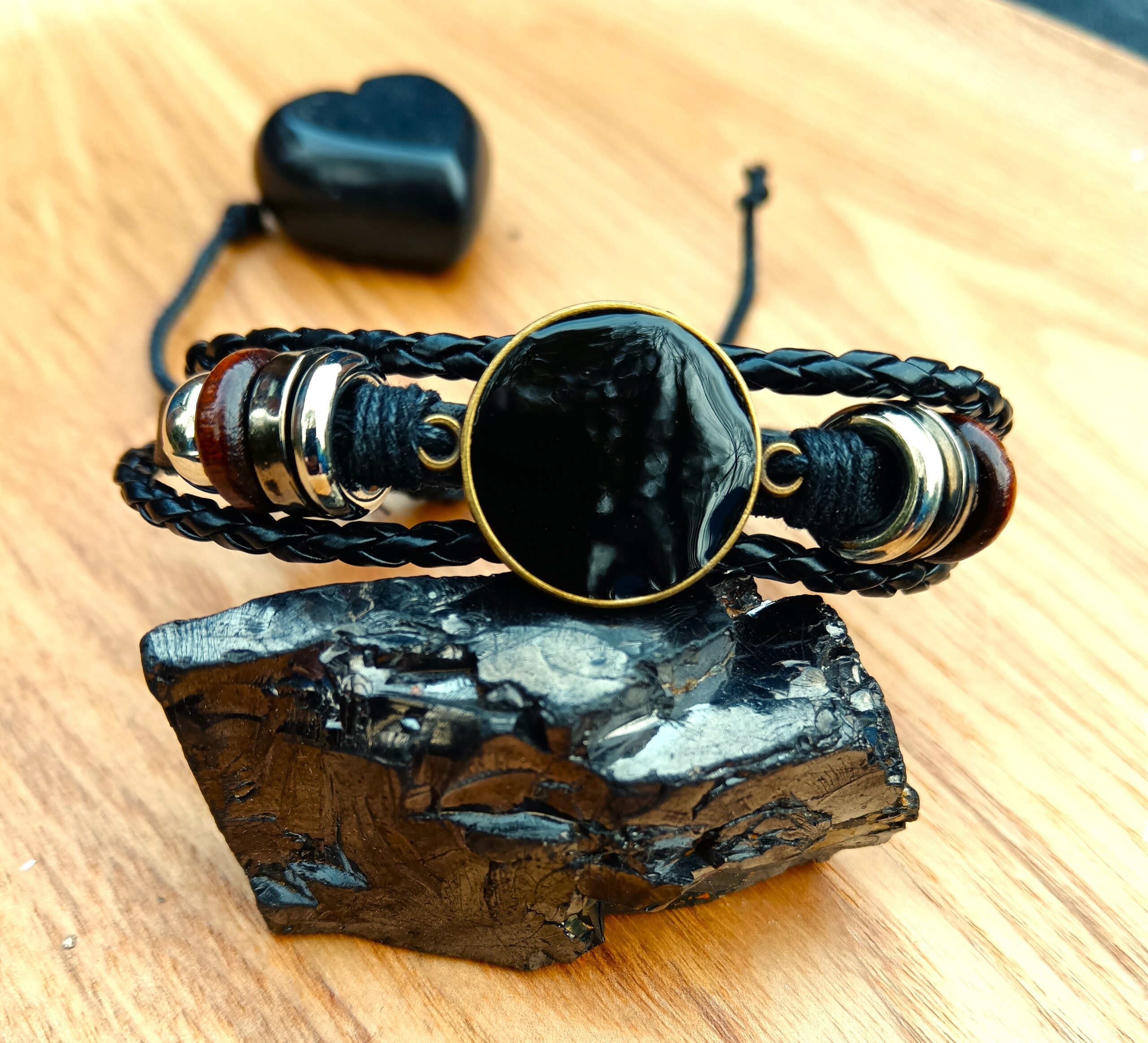 SHUNGITE BRACELETS (MENS) Powerful Emf Protection & Performance Enhancing - Image 5