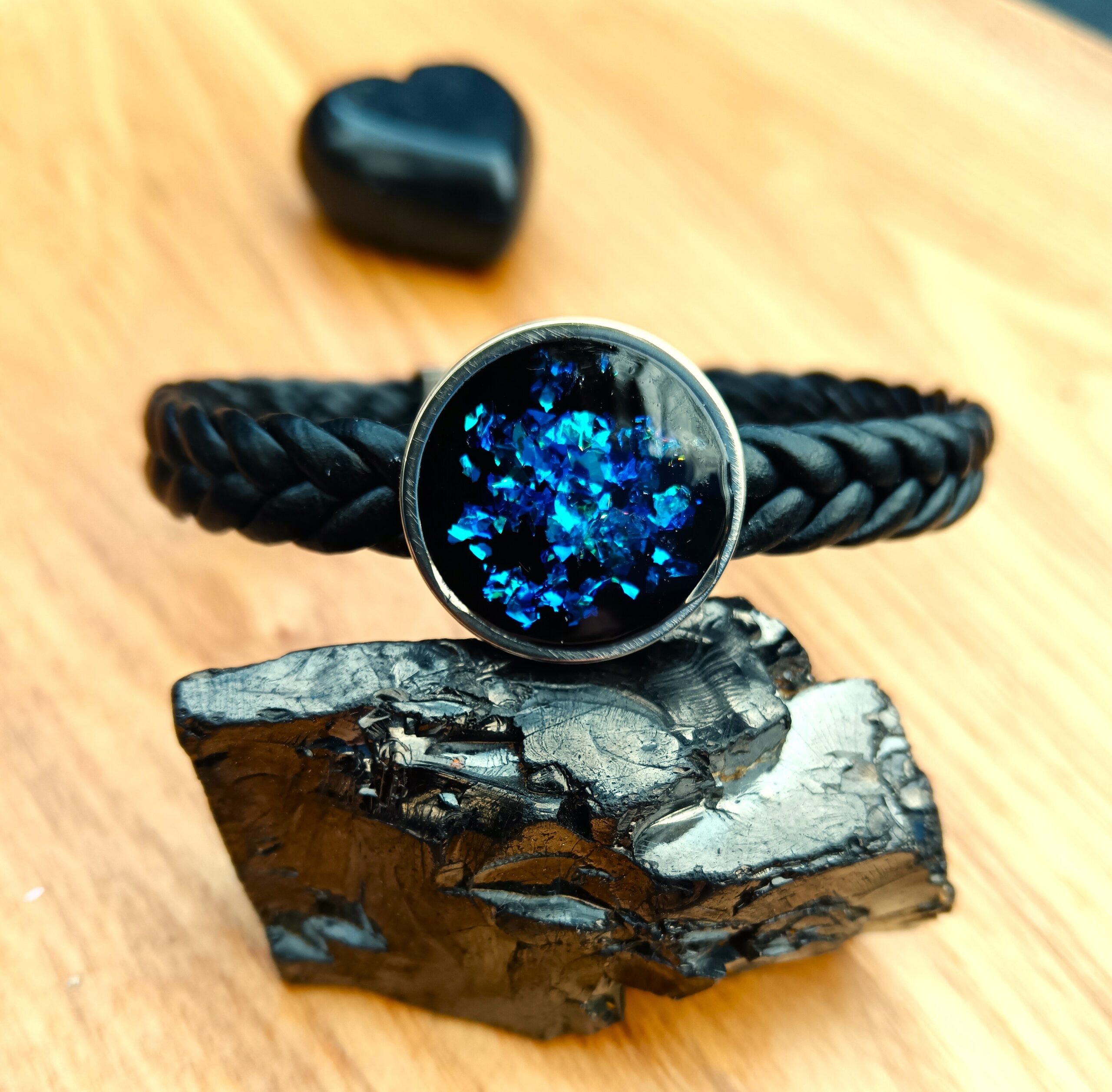 SHUNGITE BRACELETS (MENS) Powerful Emf Protection & Performance Enhancing - Image 4