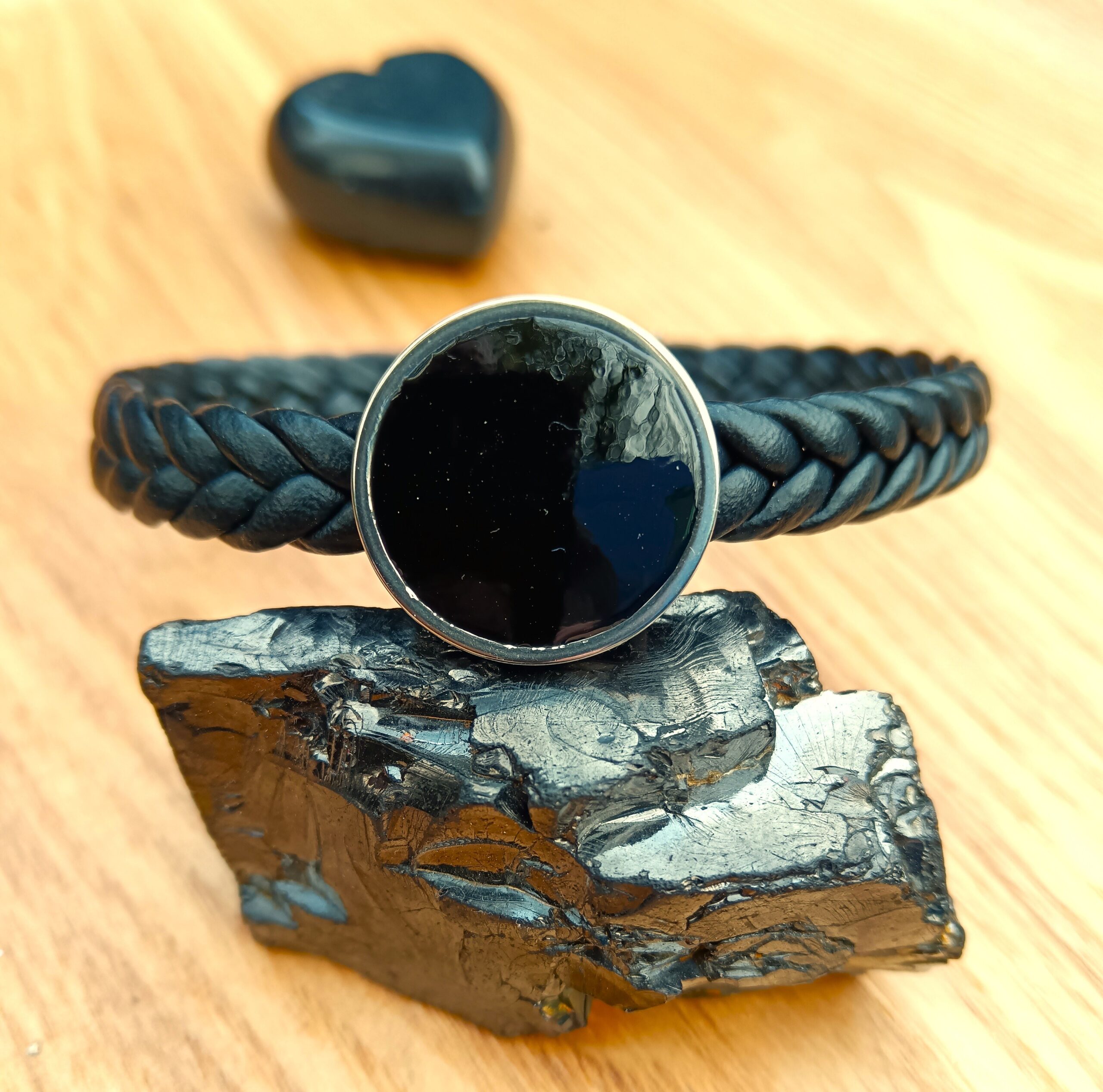 SHUNGITE BRACELETS (MENS) Powerful Emf Protection & Performance Enhancing - Image 2