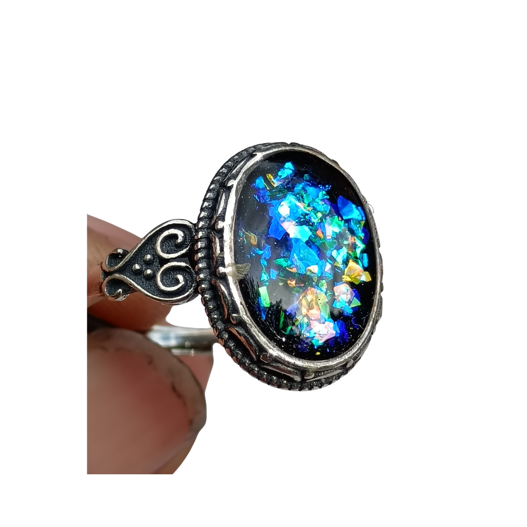 Rings with Silver Activated Shungite. Beautifully hand made for you - Image 3