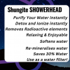 Shungite Showerhead C60 Water Purification Stones & Book, Softens Water, Energizes + Water Saving shower head - Image 6
