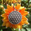 Sacred Geometry Hand Inlayed with Powerful Silver Activated & Elite Shungite. - Image 3