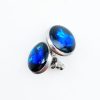 Shungite Stud Ear Rings, Powerful Silver Activated Shungite for Whole Body Protection