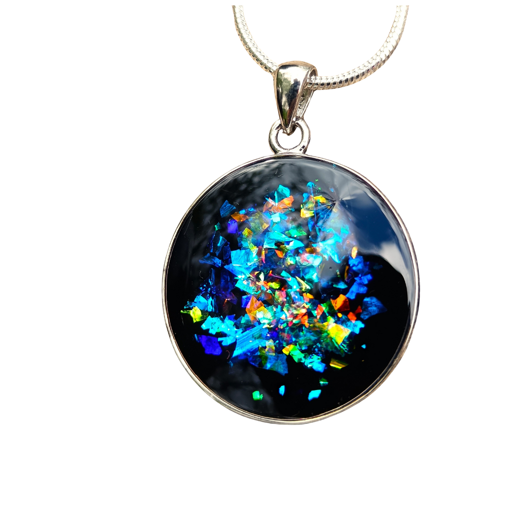 Silver Pendants (small): Unique design for Emf Robust Protection Instantly and Book EMF Poisoned to Harmonised By C. Spray