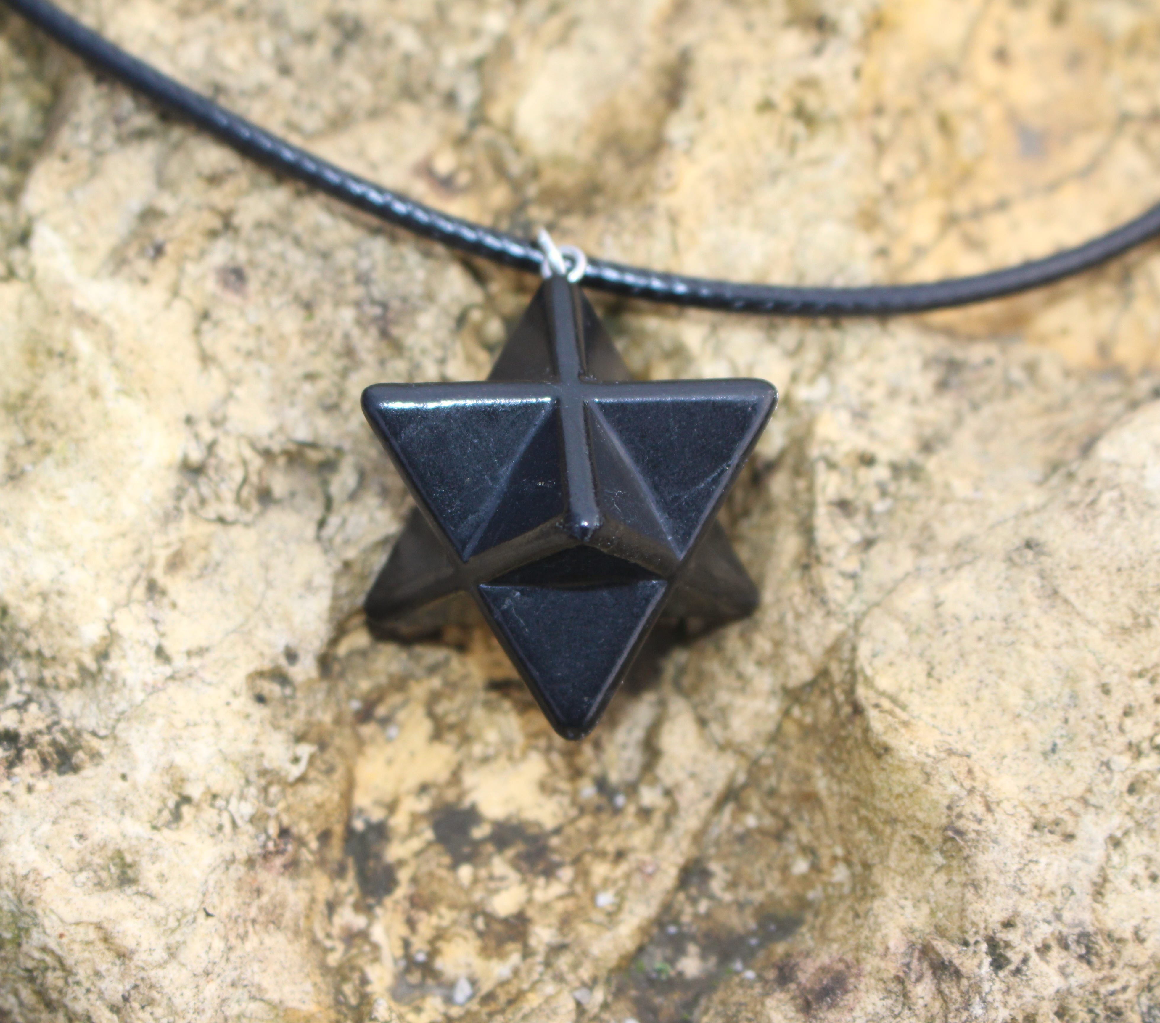 SHUNGITE MERKABA PENDANT