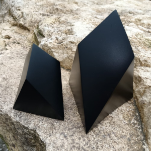 Heptahedron-7th Platonic Solid (Silver Activated Orgone Quantum Time Crystal) Book and Protection/Grounding Stickers