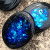 SHUNGITE ACTIVATION STONES, A Pair Polished Flat Oraphim Silver Activated, Powerful Genuine Karelia C60 Fullerenes - Image 3