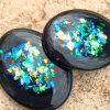 SHUNGITE ACTIVATION STONES, A Pair Polished Flat Oraphim Silver Activated, Powerful Genuine Karelia C60 Fullerenes - Image 2