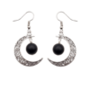 Silver Activated Shungite Earrings, Stylish Stainless Steel Settings - Image 9