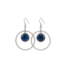 Silver Activated Shungite Earrings, Stylish Stainless Steel Settings - Image 6