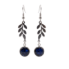 Silver Activated Shungite Earrings, Stylish Stainless Steel Settings - Image 13