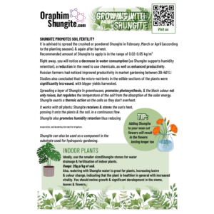 GROWING WITH SHUNGITE (Digital Download) Inspiring Information.