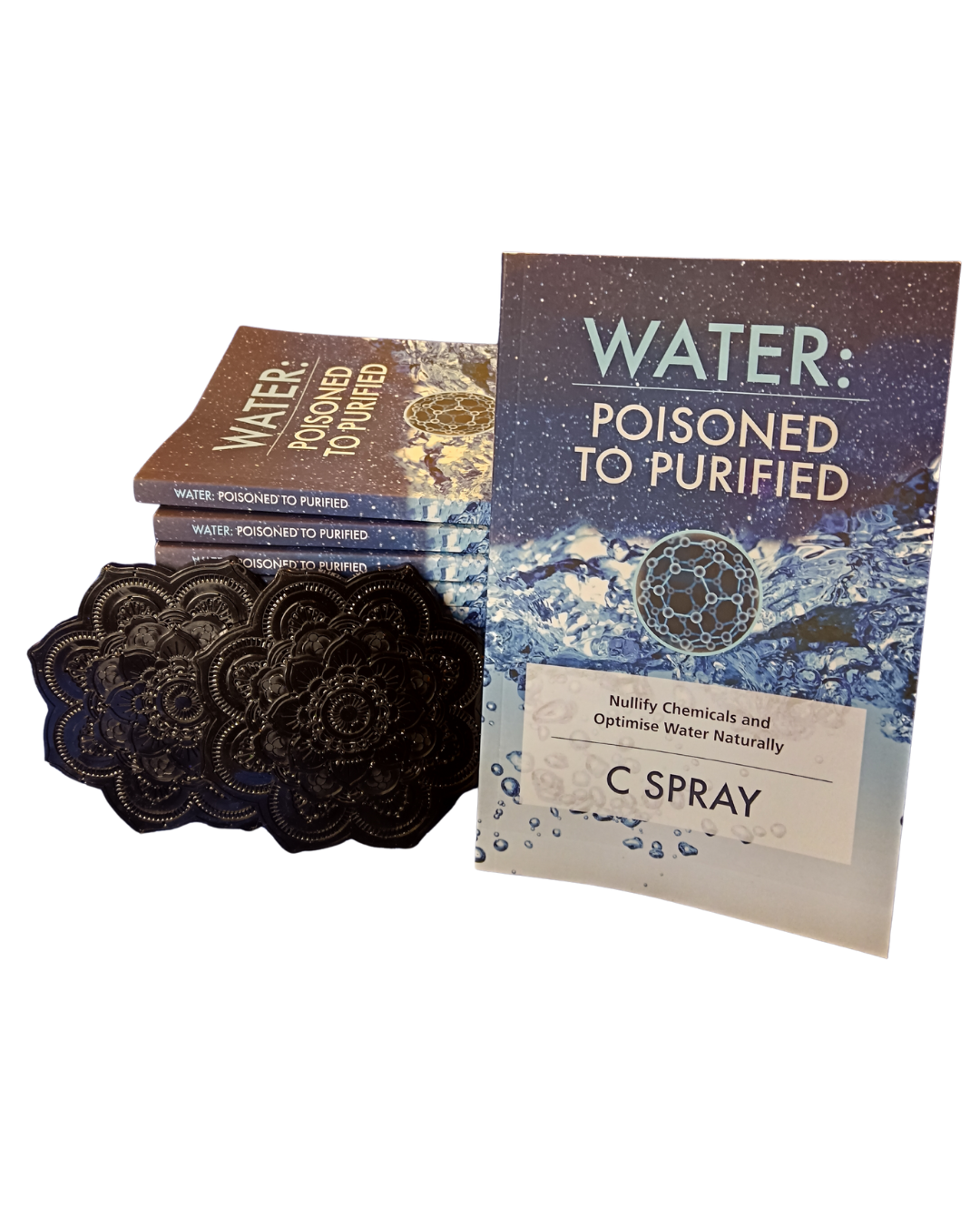 SHUNGITE Water Purification Coaster/Tiles/Charging Plates- and Book