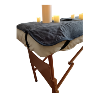 Alternative view of 100% ORGANIC LINEN MASSAGE BED COVER with 100% ORGANIC BAMBOO Wadding with Silver Activated Shungite & 3x Book Bundle